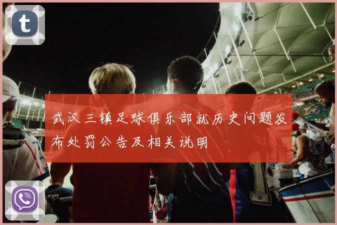 武汉三镇足球俱乐部就历史问题发布处罚公告及相关说明